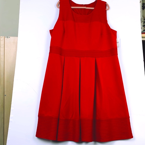 Lane Bryant Dresses & Skirts - Lane Bryant Mesh Detail Red Dress (NWT) - Size 26W